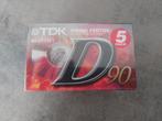 5 pack TDK D90 nieuw, 2 t/m 25 bandjes, Overige genres, Ophalen of Verzenden, Nieuw in verpakking