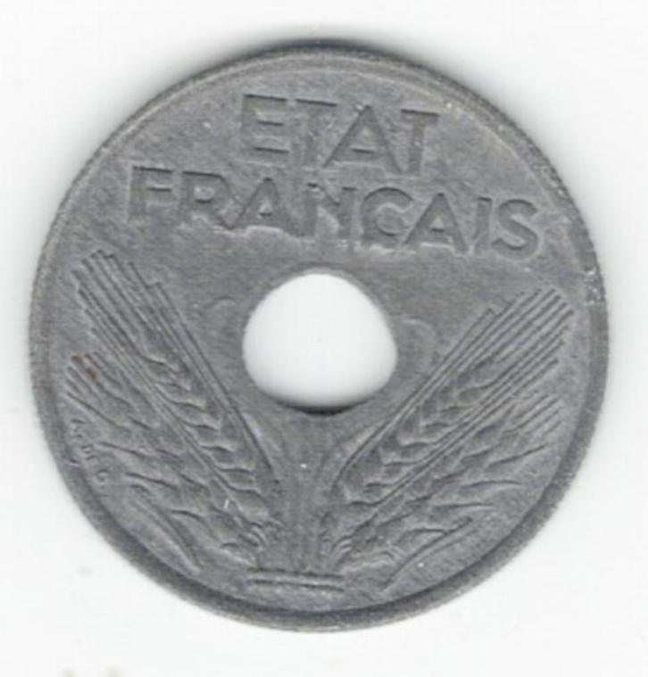 25-1850 Frankrijk 10 centimes 1941, Postzegels en Munten, Munten | Europa | Niet-Euromunten, Losse munt, Frankrijk, Verzenden