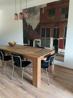 FSC Teak tafel 200x100 cm eettafel, Ophalen, Modern, landelijk, Teakhout, 200 cm of meer