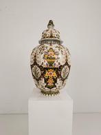 Makkum Tichelaar dekselpot, handgeschilderd porselein – NL, Ophalen