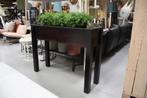 Houten bloembak afscheiding met kunstplanten, Tuin en Terras, Bloembakken en Plantenbakken, Ophalen, Zo goed als nieuw, Binnen