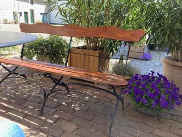 Klassiek | Tuinbankje | Opklapbaar | voor in een mooie tuin beschikbaar voor biedingen