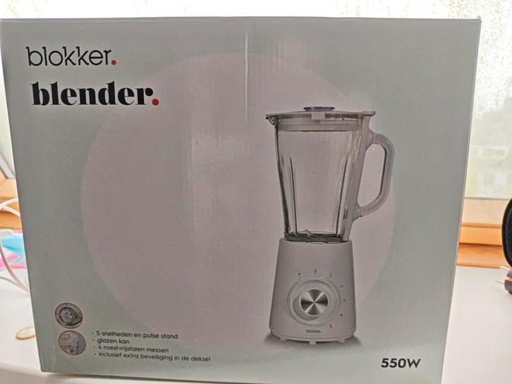Blokker Blender - 1.75 liter, 550W, Witgoed en Apparatuur, Blenders, Zo goed als nieuw, Blender, Ophalen of Verzenden