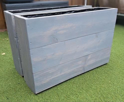 Steigerhouten bloembakken / plantenbakken, Tuin en Terras, Bloembakken en Plantenbakken, Nieuw, Hout, Binnen, 60 cm of meer, 60 tot 100 cm