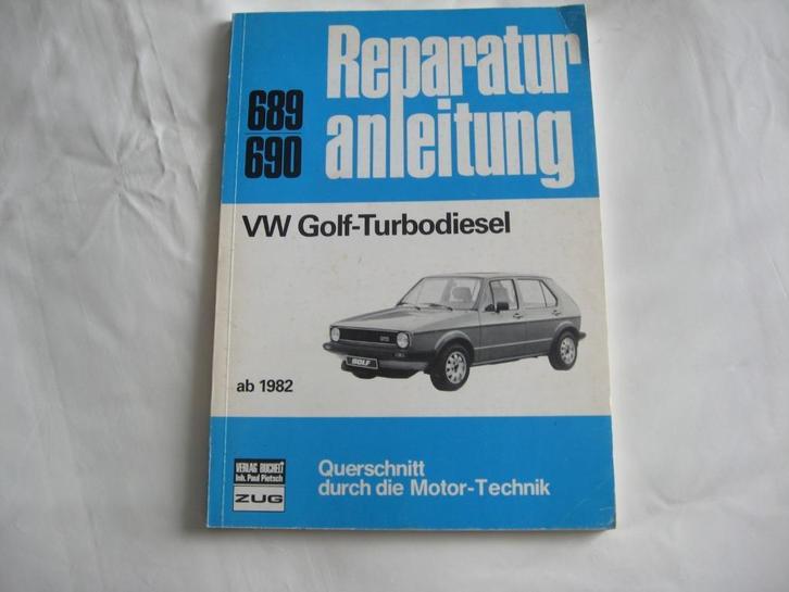 Reparatie boek voor VW Golf -Turbodiesel 1982, Auto diversen, Handleidingen en Instructieboekjes, Ophalen of Verzenden