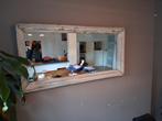 Grote Wandspiegel met Houten Frame, Huis en Inrichting, Woonaccessoires | Spiegels, Ophalen, Gebruikt, 100 tot 125 cm, Minder dan 100 cm