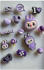 Paarse - Labubu Popmart Schoen Croc Jibbitz Pins Charms, Ophalen of Verzenden