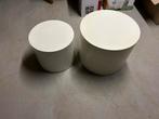 Salontafeltjes twee ronde, Huis en Inrichting, Tafels | Salontafels, Ophalen, Minder dan 50 cm, 50 tot 100 cm, Rond
