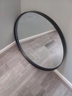 Zwart metalen ronde spiegel, Ophalen, Gebruikt, Rechthoekig, Minder dan 100 cm