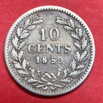 10 cent 1859. Fr. beschikbaar voor biedingen