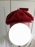 Flatcap rood maat 57 ribcord ribfluweel €5,-, Pet, Ophalen of Verzenden, Zo goed als nieuw