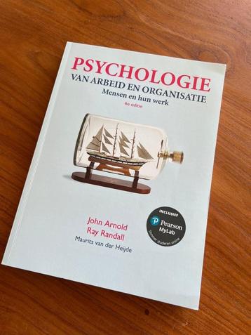 Studieboek Psychologie van arbeid en organisatie (6e editie) beschikbaar voor biedingen
