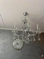 2 stuks Elegante kroonluchter met kristallen, Huis en Inrichting, Lampen | Kroonluchters, Ophalen of Verzenden, Gebruikt, Metaal