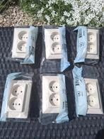 Dubbele wandcontactdoos Mikro 500214, Ophalen of Verzenden, Nieuw, Stopcontact