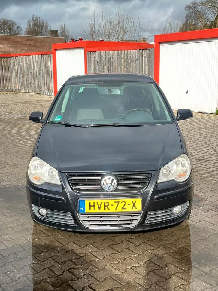 Volkswagen Polo 1.2 44KW 2008 Zwart, Auto's, Volkswagen, Particulier, Polo, ABS, Airconditioning, Centrale vergrendeling, Elektrische buitenspiegels