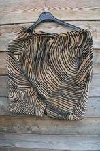 Rok camel/ zwart velvet Caroline Biss mt 40 Vaste prijs OPRU, Kleding | Dames, Rokken, Maat 38/40 (M), Zwart, Ophalen of Verzenden