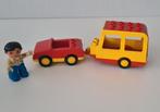 Duplo auto met caravan, Ophalen of Verzenden, Zo goed als nieuw, Duplo