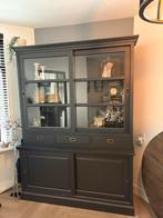 Landelijk sober zwarte kast, Gebruikt, 150 tot 200 cm, Met deur(en), Overige houtsoorten