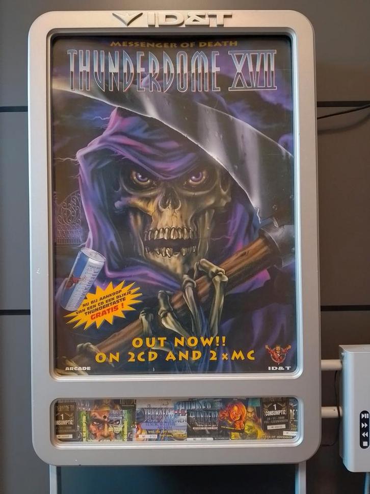 Thundertaste energydrink poster Thunderdome 17 hardcore, Verzamelen, Posters, Nieuw, Verzenden