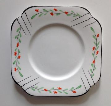 Gebakstel Osborne schaal 6 schotels melkkan taartschep beschikbaar voor biedingen