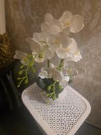 Kunst Orchidee in Pot, Ophalen of Verzenden, Zo goed als nieuw, Binnen