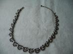 Trifari crown zilverkleurige vintage ketting, Ophalen, Overige materialen, Ketting