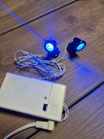 Lemax spotjes set blauw licht kerstdorp kersthuisjes, Diversen, Ophalen of Verzenden, Zo goed als nieuw