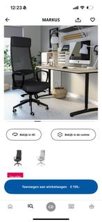 MARKUS BUREAUSTOEL IKEA, Ophalen, Zo goed als nieuw, Zwart