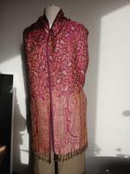 Omslagdoek Paars /rze /zlver Kashmir, Kleding | Dames, Verzenden, Zo goed als nieuw, Maat 46/48 (XL) of groter, Sjaal