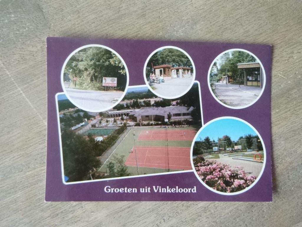 Vinkel, zomerdorp Vinkeloord/receptie/tennisbaan 1984, Verzenden, 1980 tot heden, Gelopen, Noord-Brabant