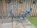 Gazelle Bloom moederfiets, framesize 53, blauw met zitjes, Ophalen, 2 zitjes, Dubbele standaard, Gazelle