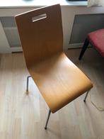 Wooden chair with metal legs, Ophalen, Zo goed als nieuw, Bruin, Eén