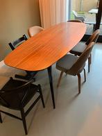 Palissander eettafel, Ophalen, 200 cm of meer, 50 tot 100 cm, Zo goed als nieuw