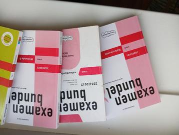 Examenbundel natuurkunde, biologie en wiskunde b beschikbaar voor biedingen