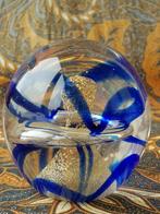 Zware vintage presse-papier uit Engeland van glas 9,5 cm., Ophalen of Verzenden