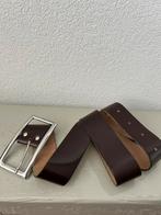 Leren Damesriem / Ceintuur / Belt 85cm / Chocoladebruin, Ophalen of Verzenden, Zo goed als nieuw