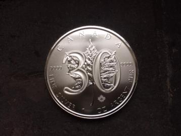 2018 Canada - Maple leaf 30th anniversary - 1 oz silver beschikbaar voor biedingen