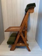 Antieke bidstoel met groene bekleding, Antiek en Kunst, Ophalen