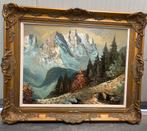 Landschap f. Walter 94x77cm, Antiek en Kunst, Ophalen