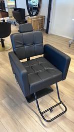 NEW Epileerstoel knipstoel hoofdsteun stoel zwart kapper, Huis en Inrichting, Zwart, Metaal, Nieuw, Vijf, Zes of meer stoelen