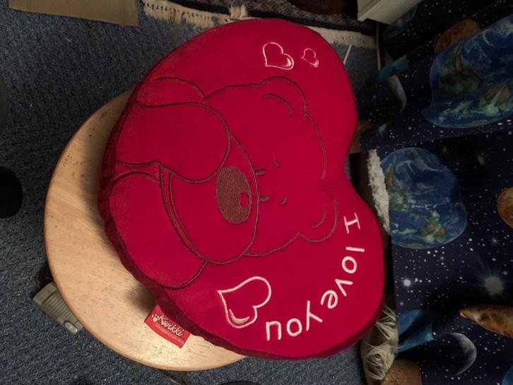Groot rood hart I love you, Kinderen en Baby's, Speelgoed | Knuffels en Pluche, Zo goed als nieuw, Overige typen, Ophalen of Verzenden