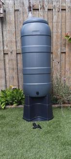 Nieuwe regenton 100 ltr antraciet incl kraantje en voet, Tuin en Terras, Regentonnen, Kunststof, Met kraantje, Ophalen of Verzenden