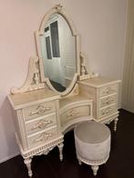 Klassieke kaptafel met spiegel, Huis en Inrichting, Tafels | Kaptafels, Ophalen of Verzenden, Zo goed als nieuw, 50 tot 100 cm