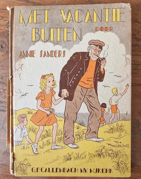 Met Vacantie Buiten - Annie Sanders, Boeken, Kinderboeken | Jeugd | onder 10 jaar, Gelezen, Fictie algemeen, Ophalen of Verzenden