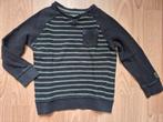 WE sweater, maat 122/128, zwart/groen gestreept, trui, WE, Trui of Vest, Ophalen of Verzenden, Zo goed als nieuw