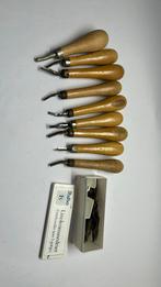 9 lino gutsen + bakje gutsen, Hobby en Vrije tijd, Ophalen of Verzenden, Zo goed als nieuw