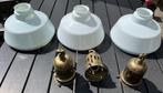 drie mooie kerk lampen met fitting en ophanging, antiek, Ophalen