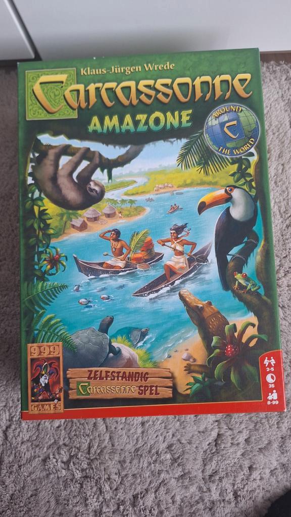 Carcassonne Amazone - Bordspel, Hobby en Vrije tijd, Gezelschapsspellen | Bordspellen, Zo goed als nieuw, Een of twee spelers