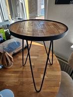 Karwei bijzettafel, Minder dan 55 cm, Gebruikt, Metaal of Aluminium, Rond