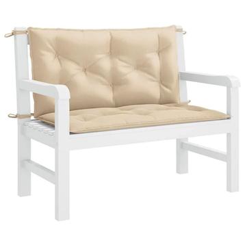 Beige kussens voor op tuinbank (nieuw) beschikbaar voor biedingen